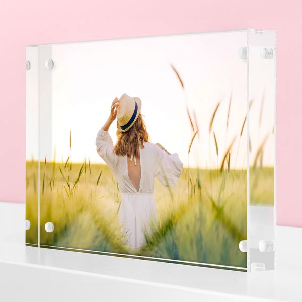 Produktbild von einem Fotoblock. Ein individuelles Bild in einem Rahmen.